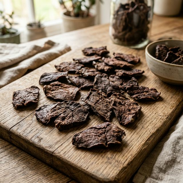 Higado de pollo deshidratado