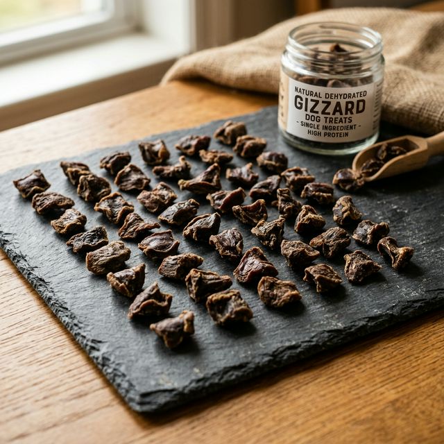 Mollejas de pollo deshidratadas